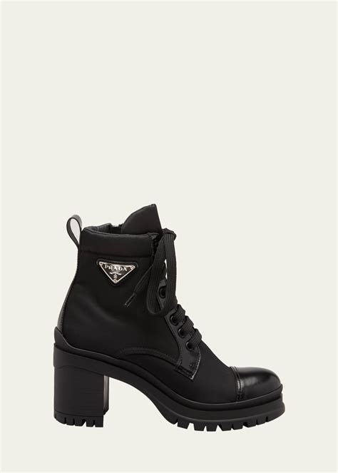 prada boots 2021|prada block heel combat boots.